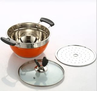 steam over cooking pot