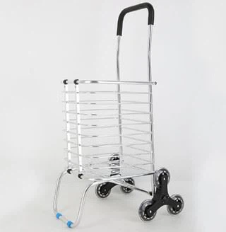 Compact Folding Portable Cart Saves Space Food Shopping Cart
